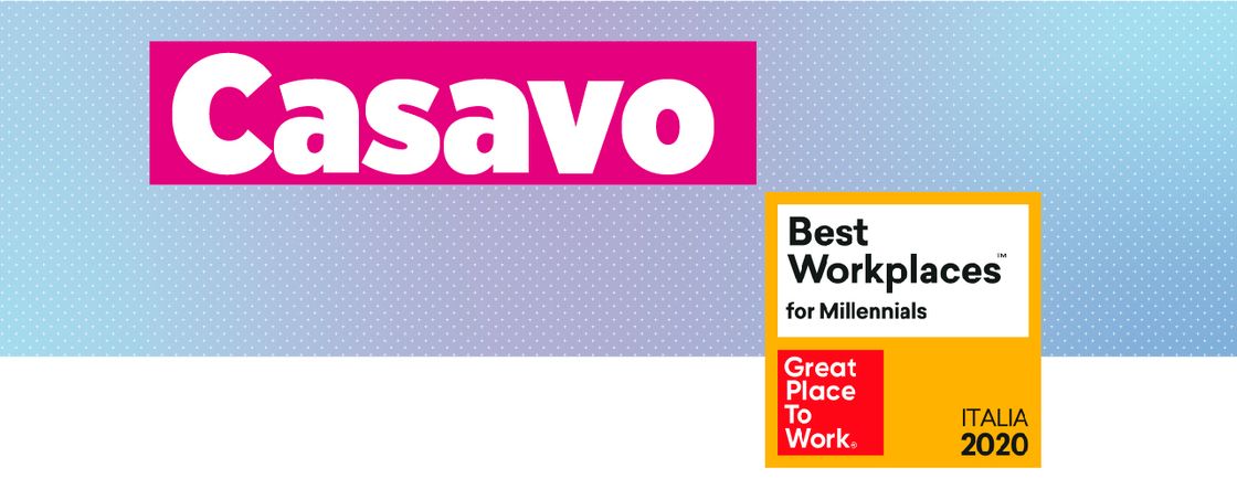 Casavo nominata Best Workplace for Millennials 2020 Italia!